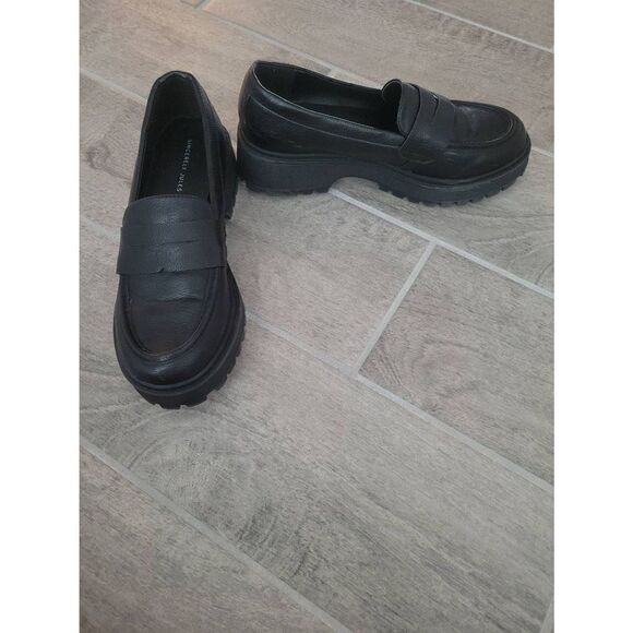 Sincerely Jules Rocker Chunky Loafer Shoe Black Size 8.5‎ - Picture 1 of 7